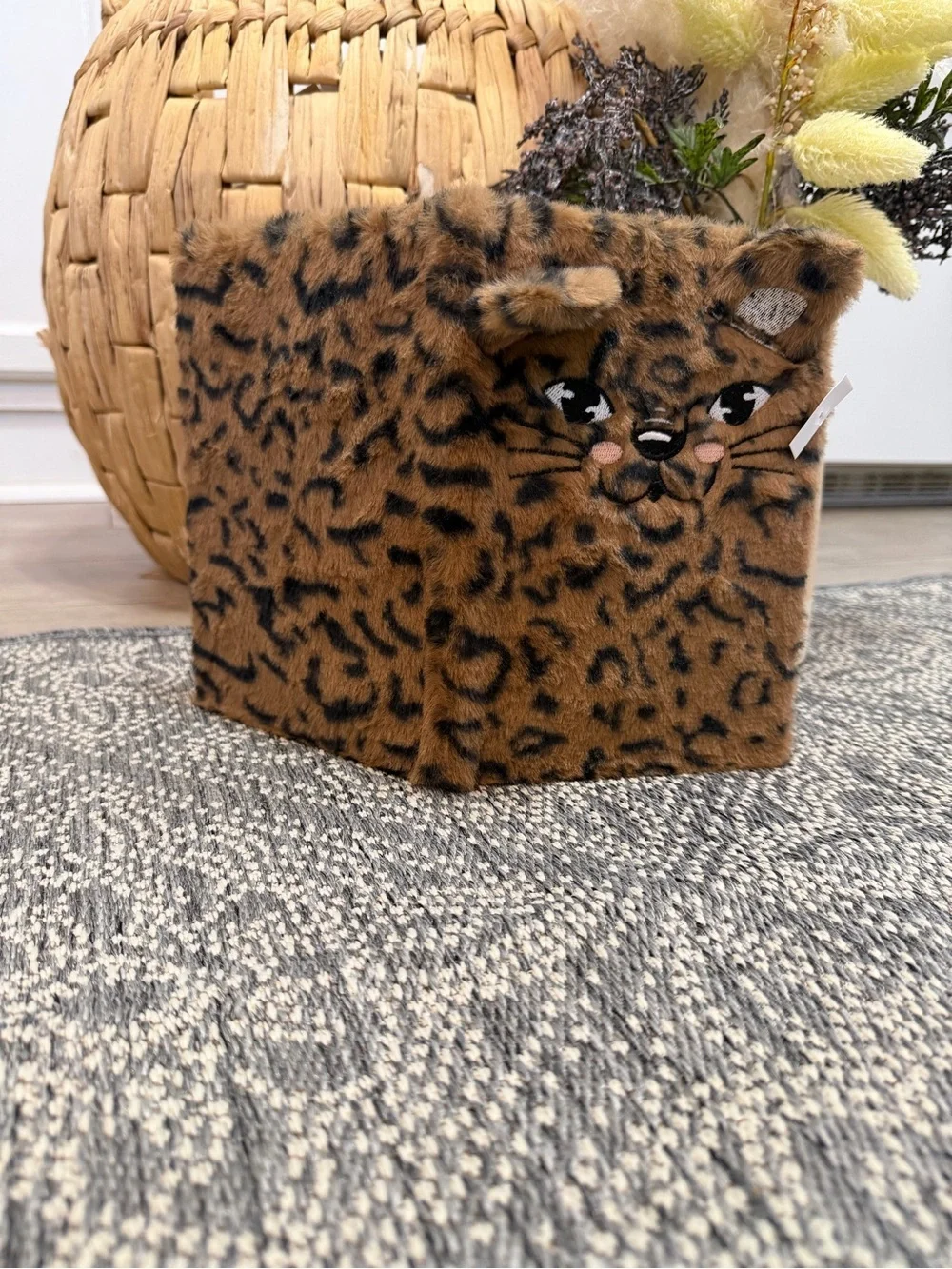 New Leopard Animal Print Plush Journal Faux Fur Journal Cat/Leopard